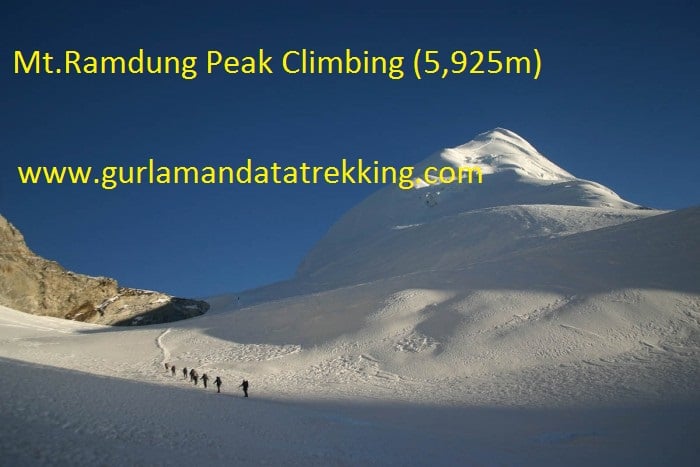 Mt.Ramdung Peak Climbing (5,925m) 19 Day.