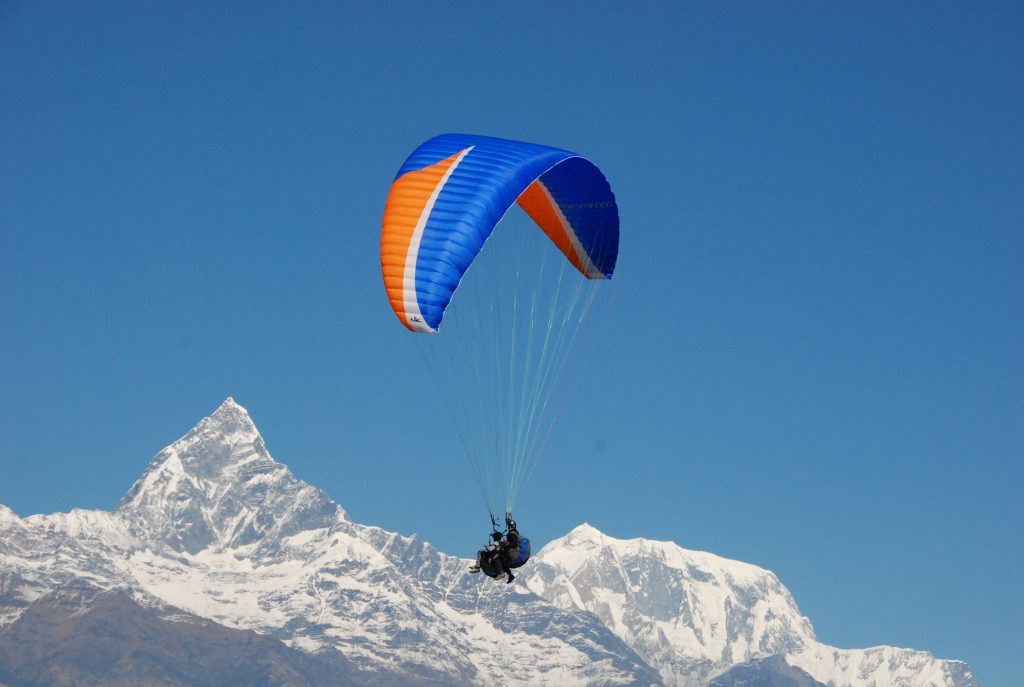 PARAGLIDING IN NEPAL.