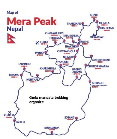 Mt. Mera peak 6476m.